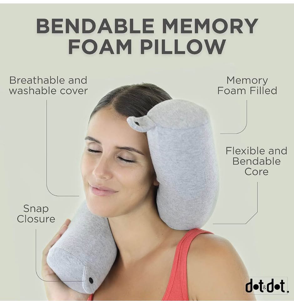 dot&dot Bendable Memory Foam Travel Pillow