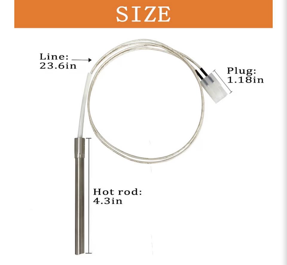 Replacement Hot Rod Ignitor Kit for Pit Boss Pelle