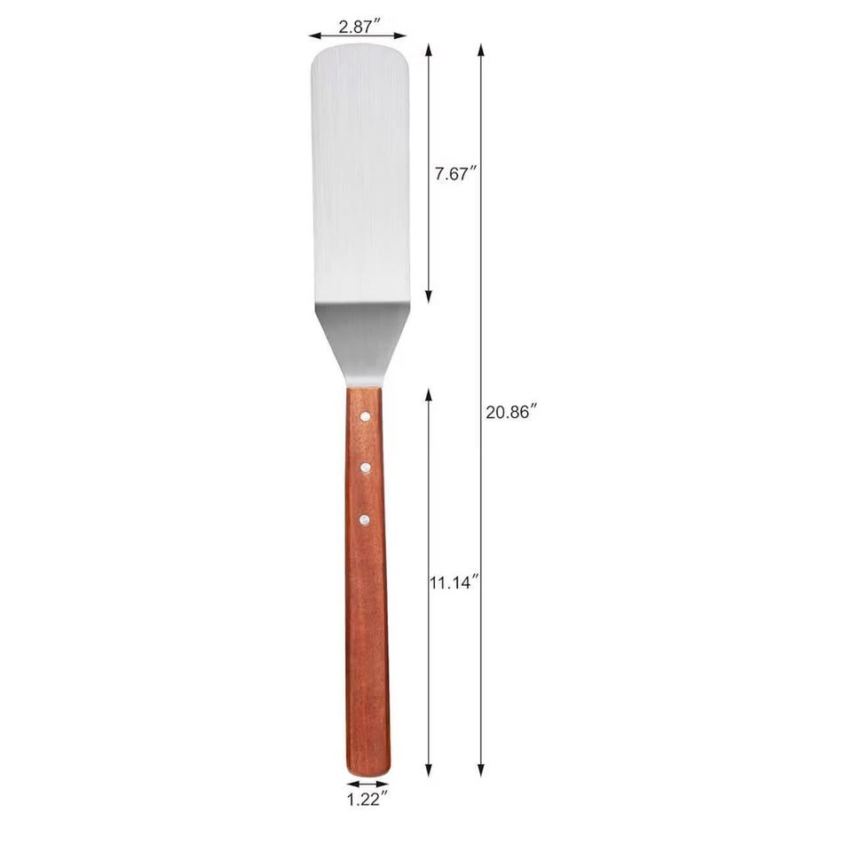 New Star Foodservice 38200 Wood Handle Grill Spatu
