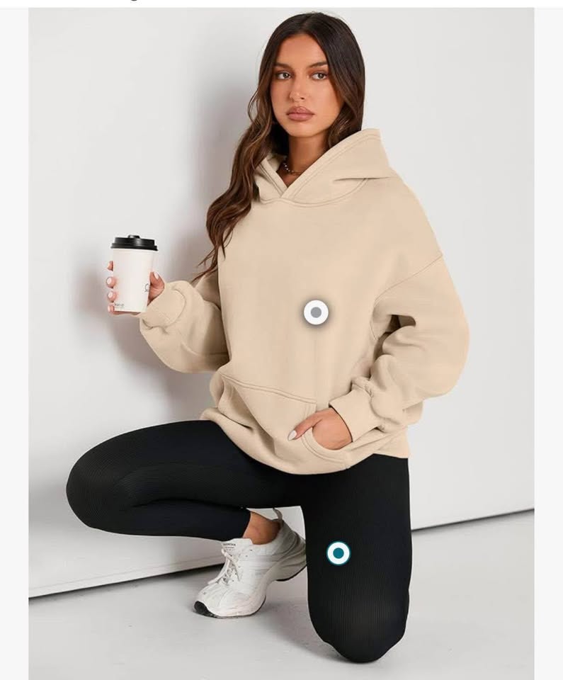 Womens Hoodies Oversized Sweatshirts Pullover Flee