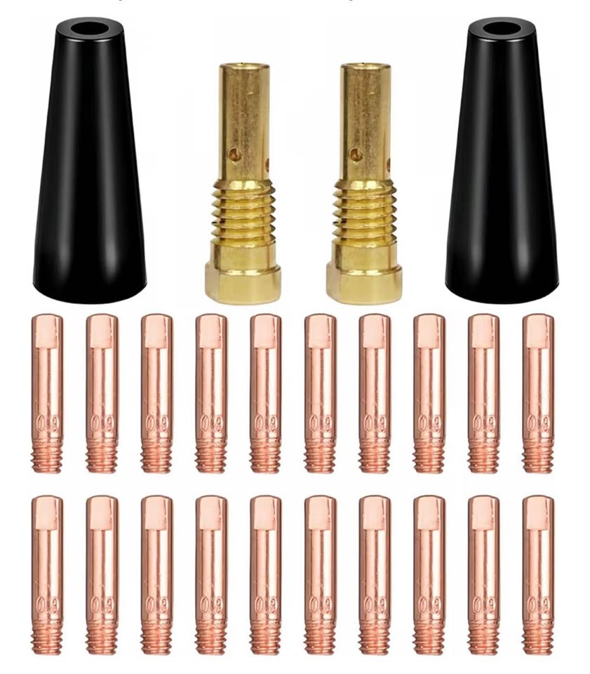 24PCS Flux Core Gasless Nozzles Welding Gun Access