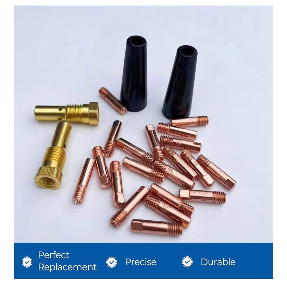 24PCS Flux Core Gasless Nozzles Welding Gun Access