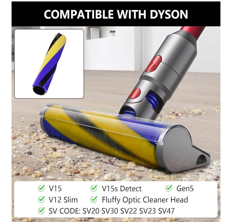 Soft Roller Brush Replacement for Dyson V15/Gen5 D