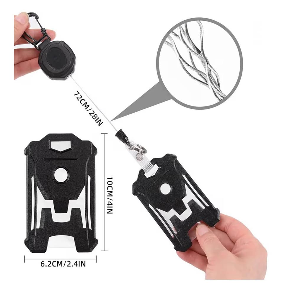Retractable Badge Holders Tactical ID Card Holder