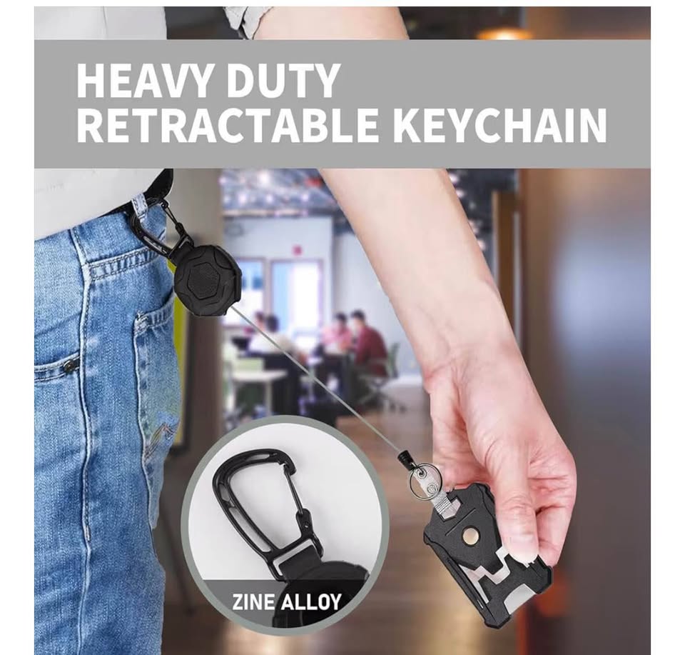 Retractable Badge Holders Tactical ID Card Holder
