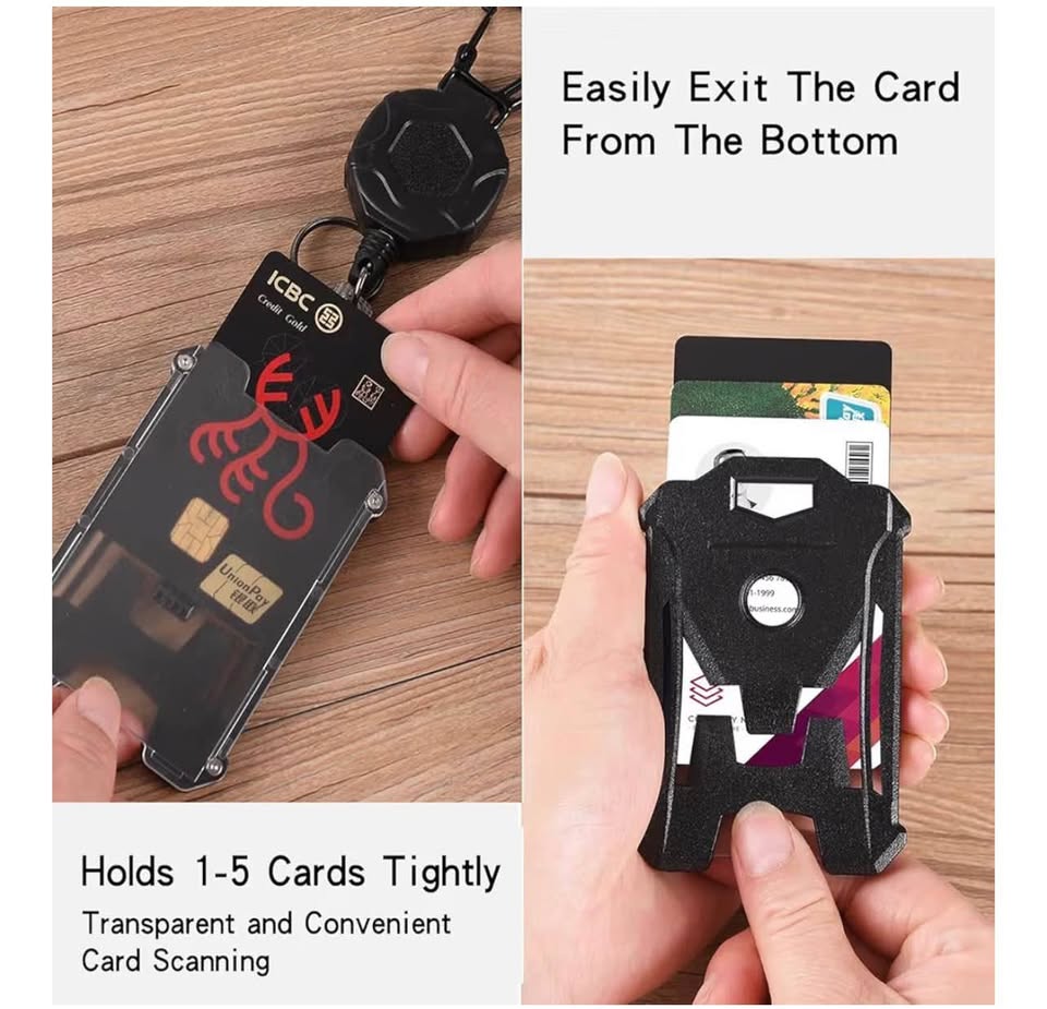 Retractable Badge Holders Tactical ID Card Holder