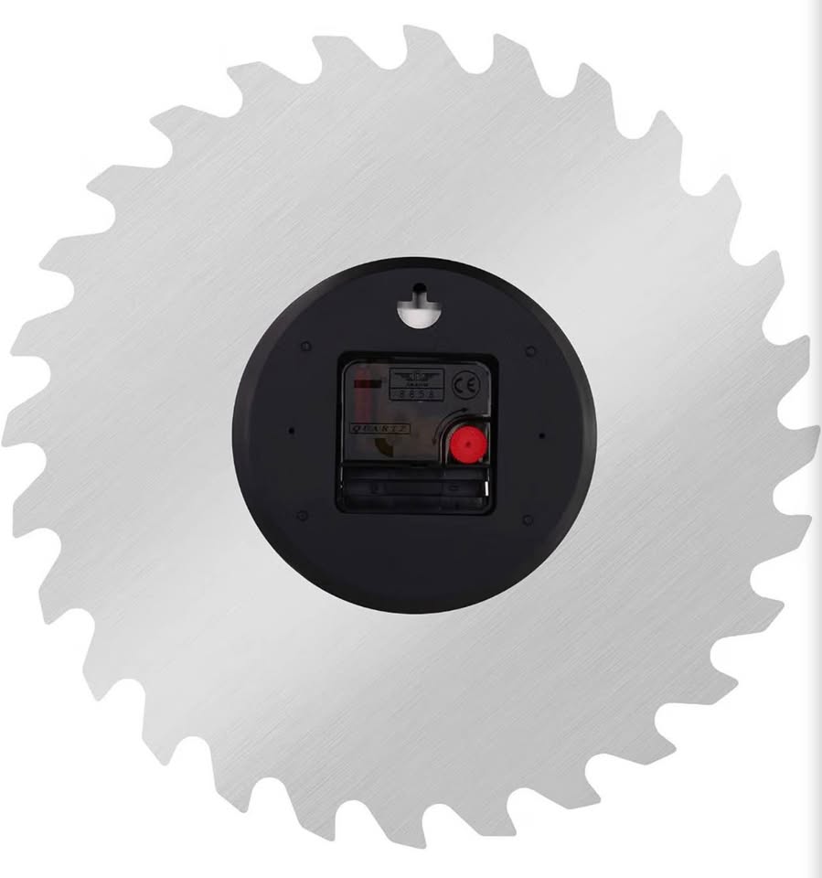 Novelty Saw Blade Wall Clock
