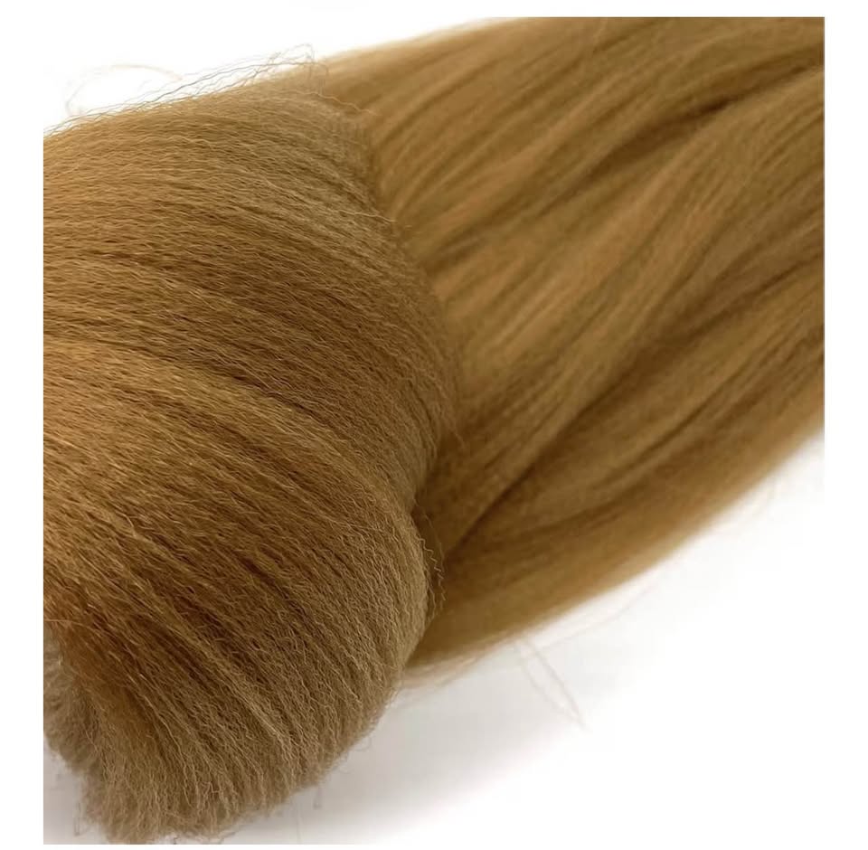 27 Honey Blonde Braiding Hair Pre Stretched Human Colored Hair Extensions for Br