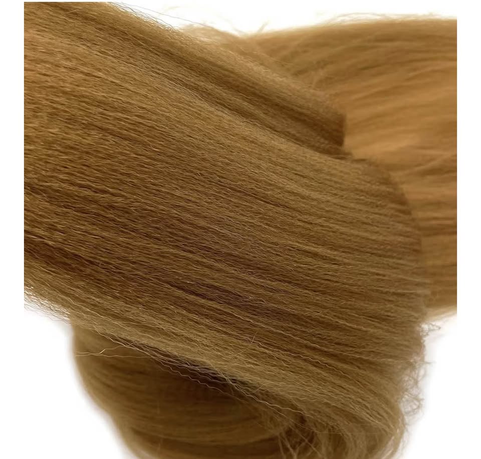27 Honey Blonde Braiding Hair Pre Stretched Human Colored Hair Extensions for Br