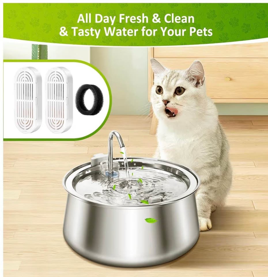 6 Pack Replacement Filters & Pre-Filter Sponges for 134oz/4L Automatic Pet Water
