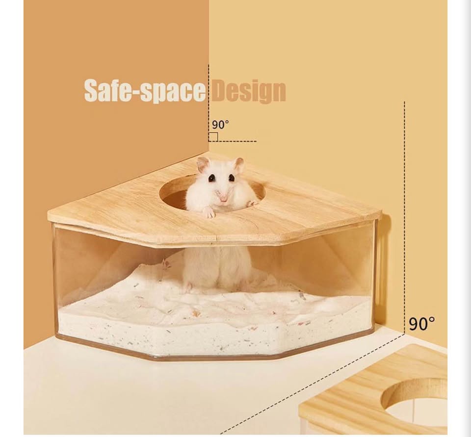 Hamster Sand Bath Box for Hamster Cage Accessories