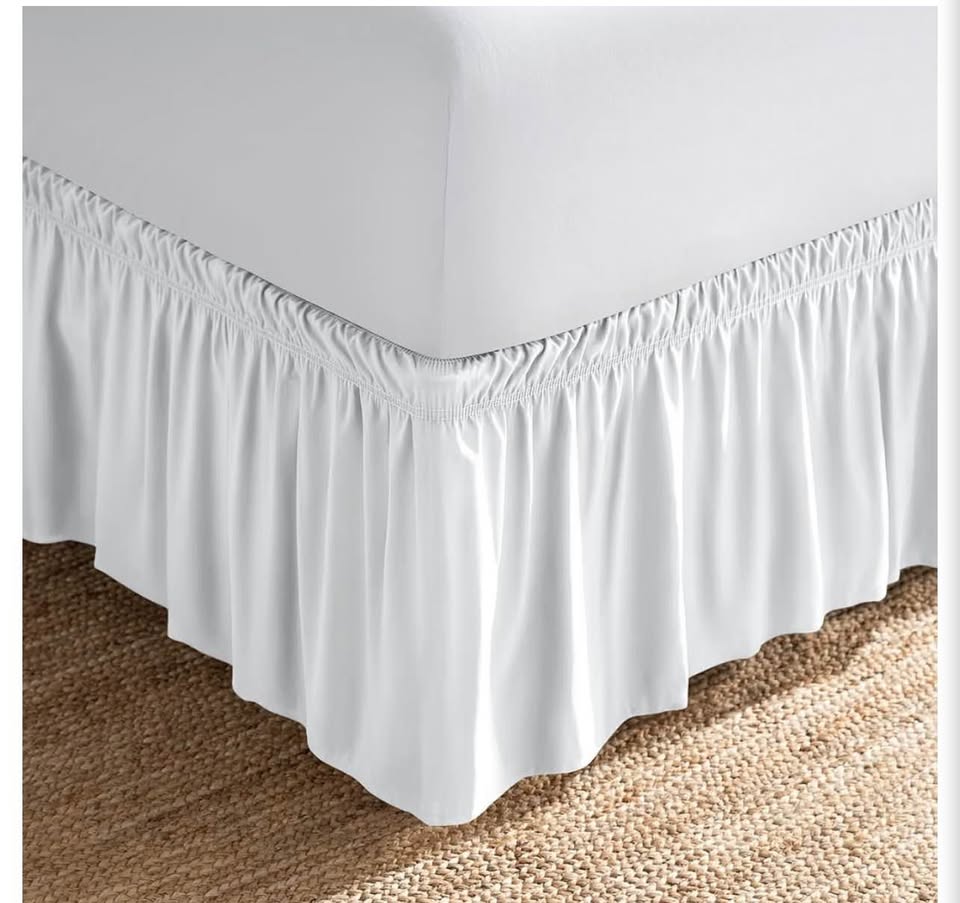 Bare Home Wrap-Around Ruffled Bed Skirt king&Twin