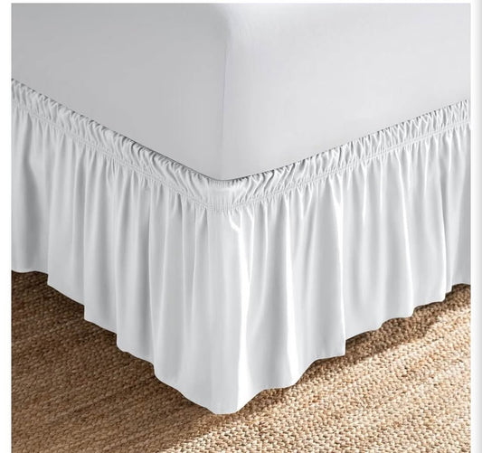 Bare Home Wrap-Around Ruffled Bed Skirt king&Twin