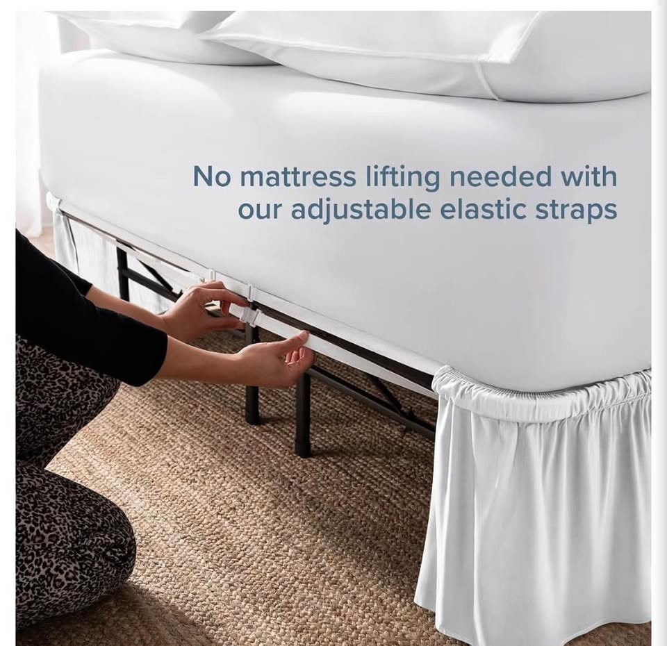 Bare Home Wrap-Around Ruffled Bed Skirt king&Twin