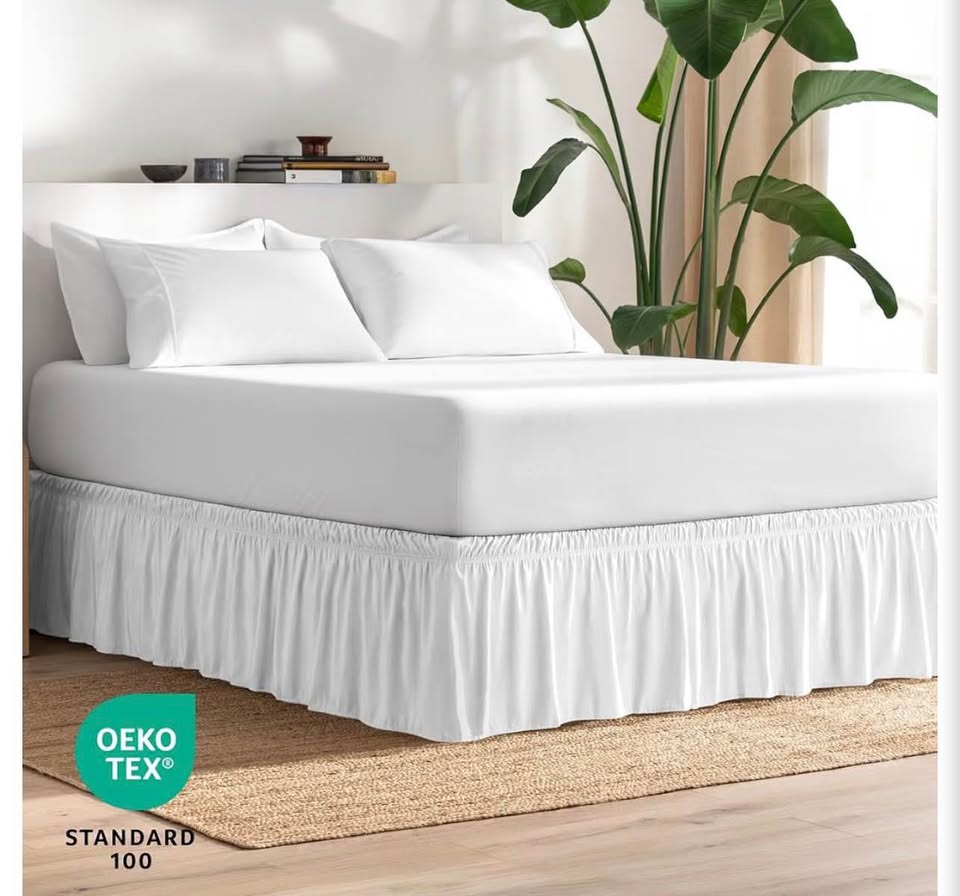 Bare Home Wrap-Around Ruffled Bed Skirt king&Twin