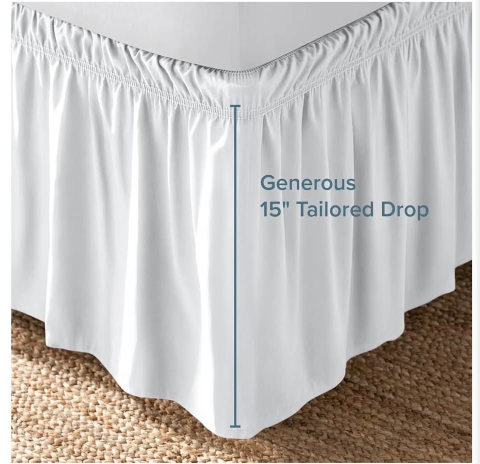 Bare Home Wrap-Around Ruffled Bed Skirt king&Twin