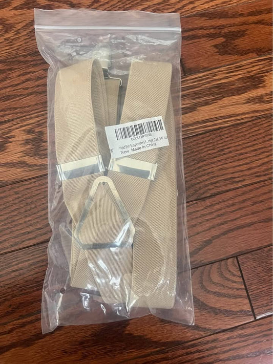 Suspenders for Men X-Back Adjustable Straight Clip - Royal Blue (Tall, 54" Long）