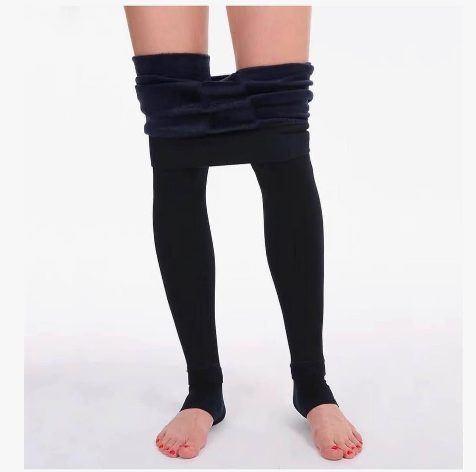 Women's Full Length Fleece Lining Thermal Leggings，one size