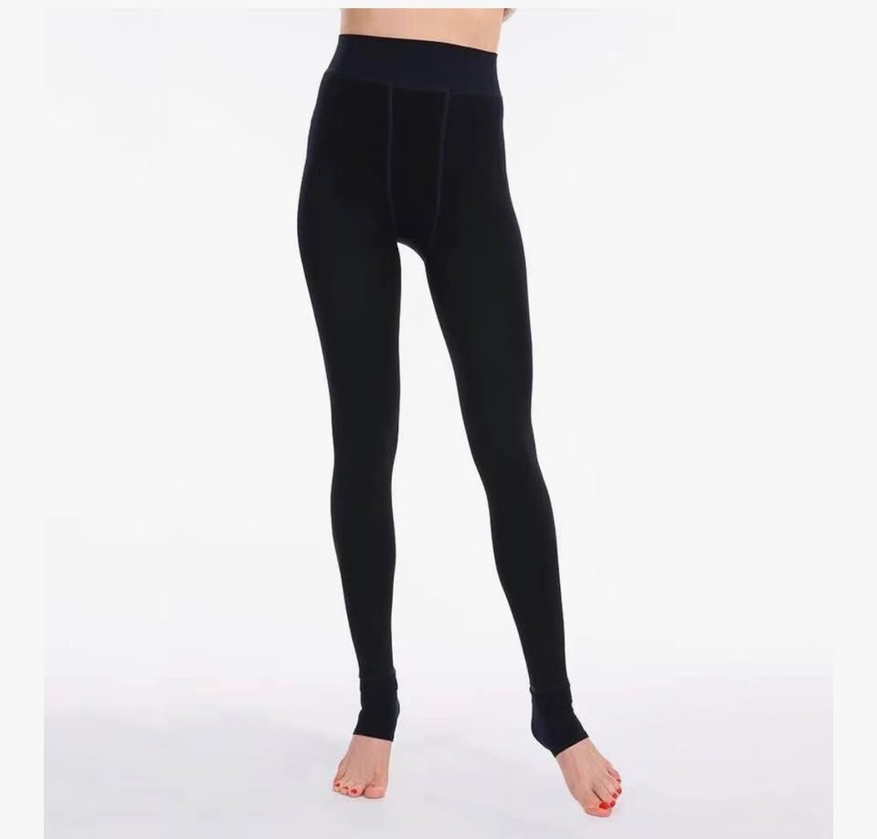 Women's Full Length Fleece Lining Thermal Leggings，one size