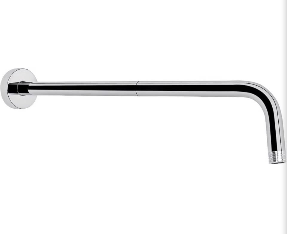 20-Inch Stainless Steel Shower Arm with Flange