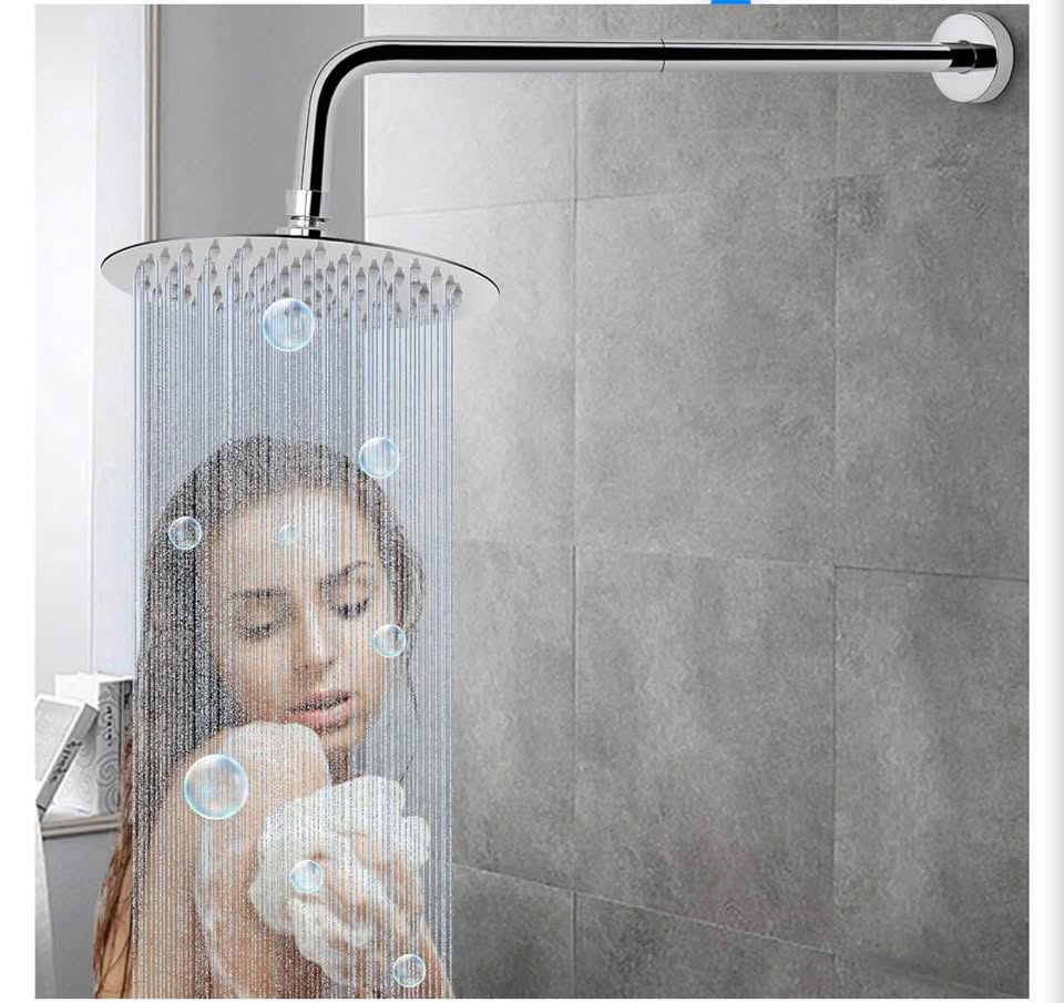 20-Inch Stainless Steel Shower Arm with Flange