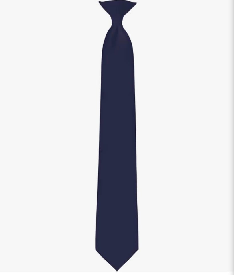 Jacob Alexander Navy Blue Clip-On Necktie