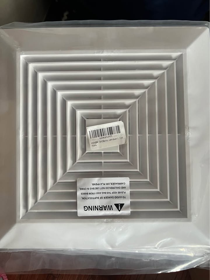 12Ｘ12 inch bathroom exhaust Fan cover with springs replacement parts