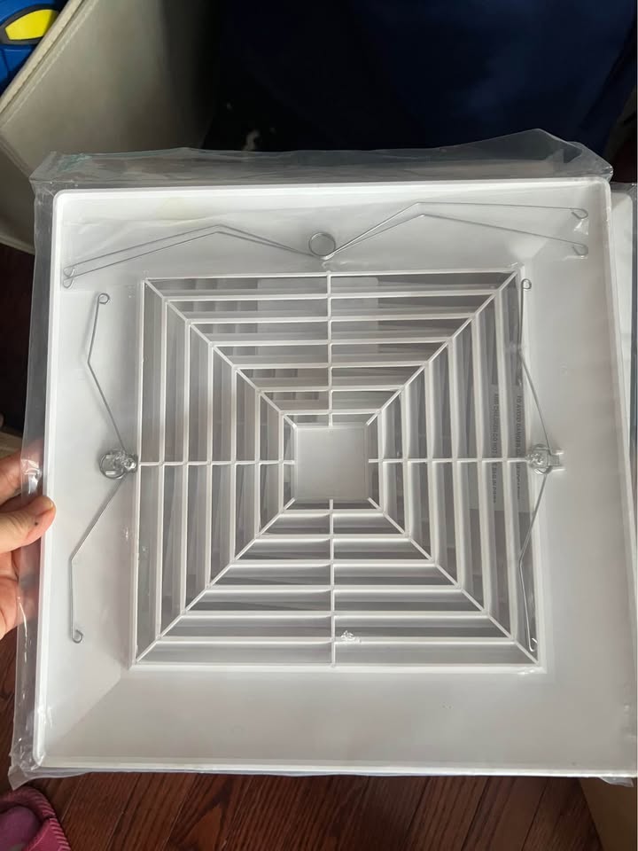 12Ｘ12 inch bathroom exhaust Fan cover with springs replacement parts