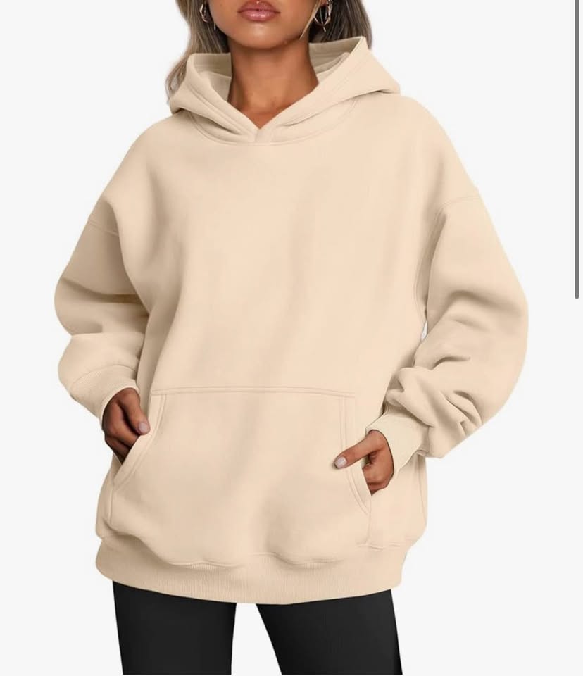 Womens Oversized Hoodies Fleece Sweatshirts Long Sleeve Sweaters Pullover Fall O