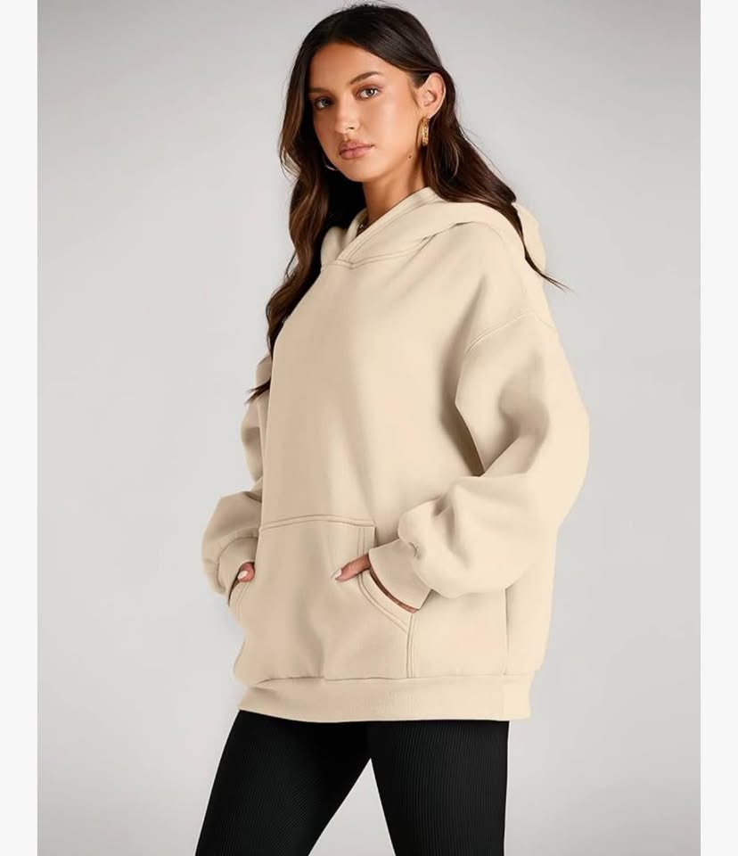 Womens Oversized Hoodies Fleece Sweatshirts Long Sleeve Sweaters Pullover Fall O
