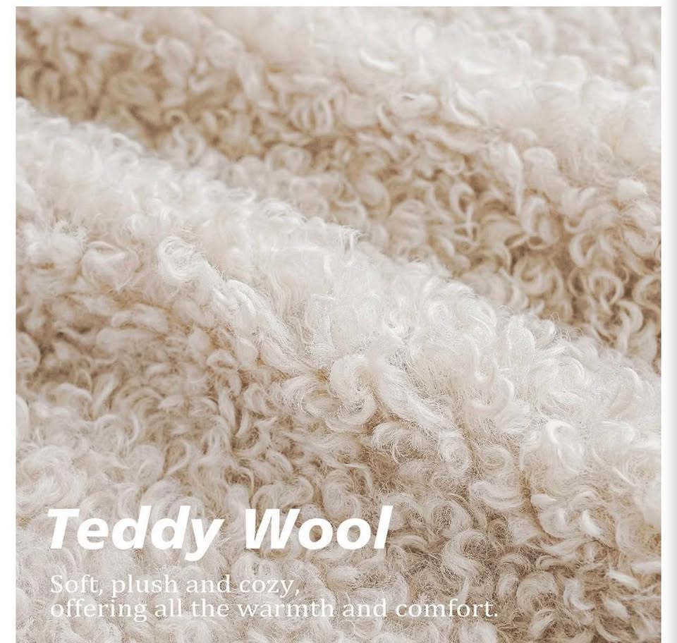 Teddy Wool Cushion throw pillow Covers