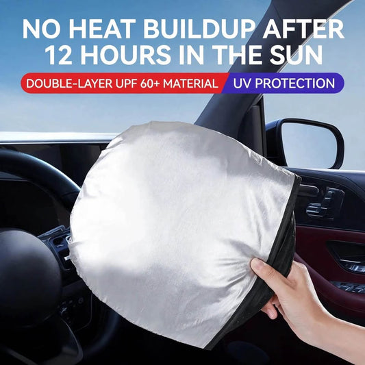 Silver Foldable Car Windshield Sun Shade