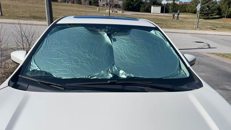 Silver Foldable Car Windshield Sun Shade