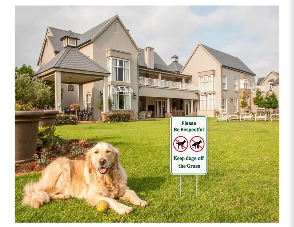 Keep Dogs off the Grass Yard Sign