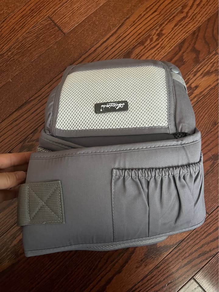 Aixinla Grey Baby Carrier Hip Seat