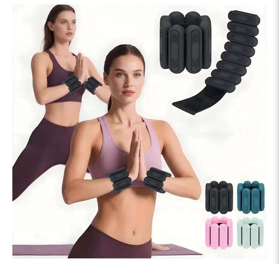 2lb Adjustable Silicone Wrist and Ankle Weights