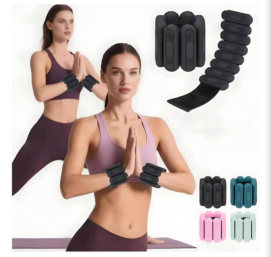 2lb Adjustable Silicone Wrist and Ankle Weights
