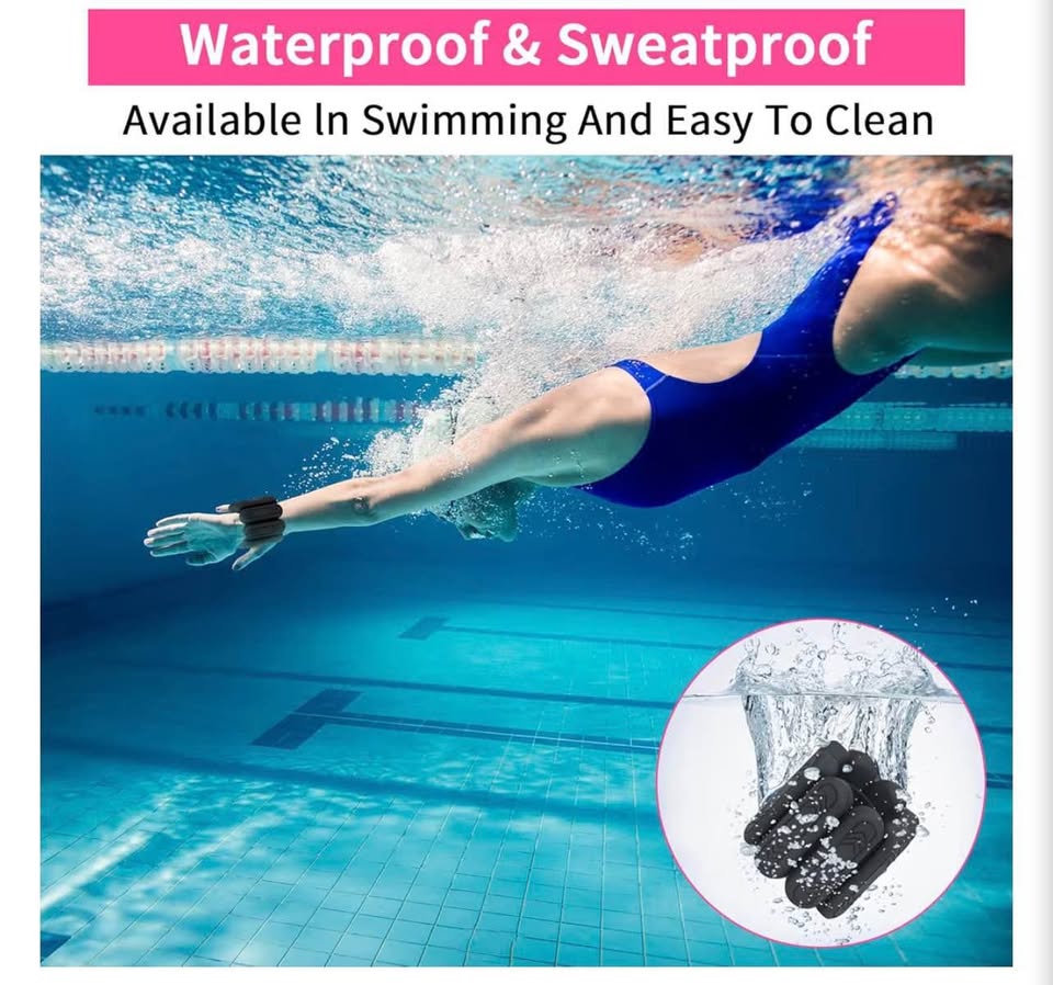 2lb Adjustable Silicone Wrist and Ankle Weights