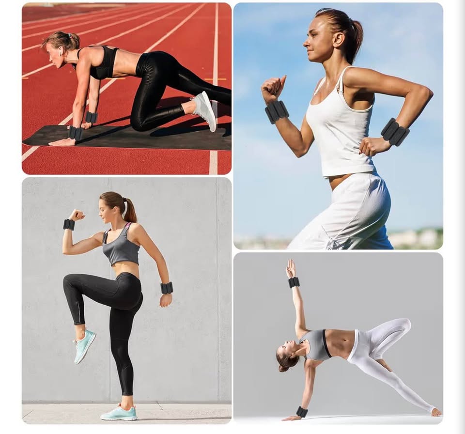 2lb Adjustable Silicone Wrist and Ankle Weights