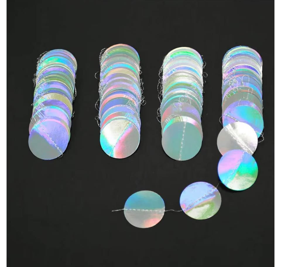 Cheerland Iridescent Party Decorations Holographic Birhday Party Garlands Mermai
