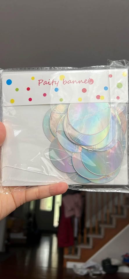 Cheerland Iridescent Party Decorations Holographic Birhday Party Garlands Mermai