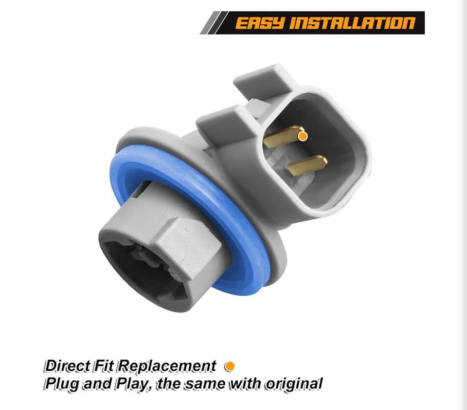 NDRUSH License Plate Light Sockets Wiring Harness Plug Connectors Replacement Co