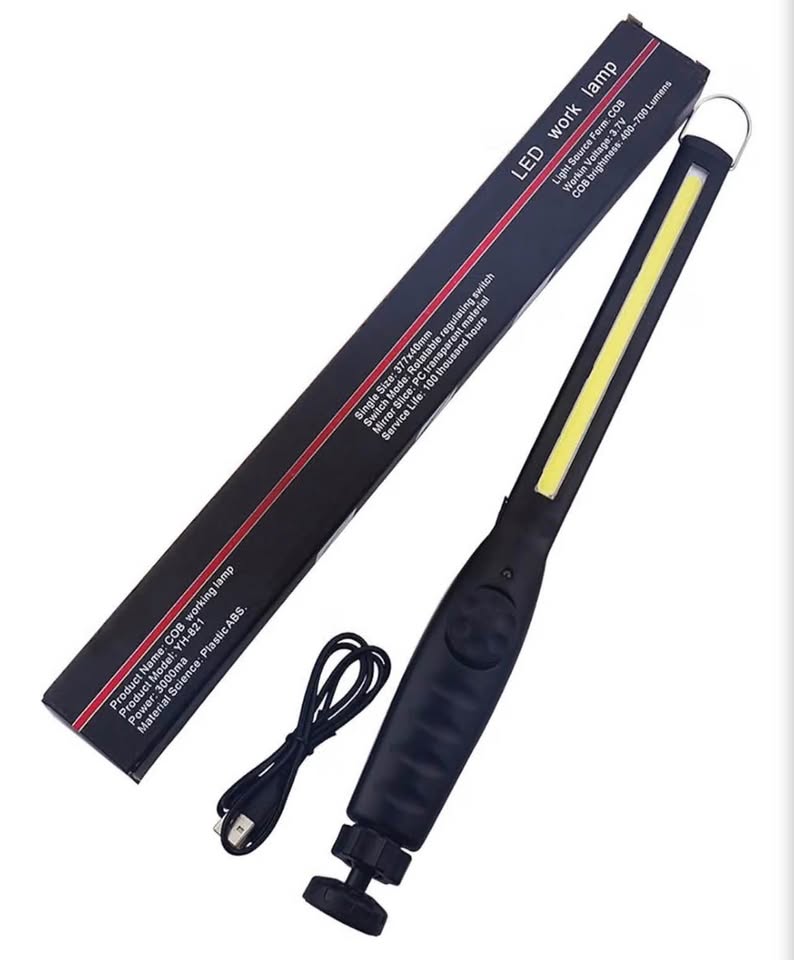 Rechargeable COB LED Work Light 700 Lumens Magnetic Flashlight USB Inspection Li