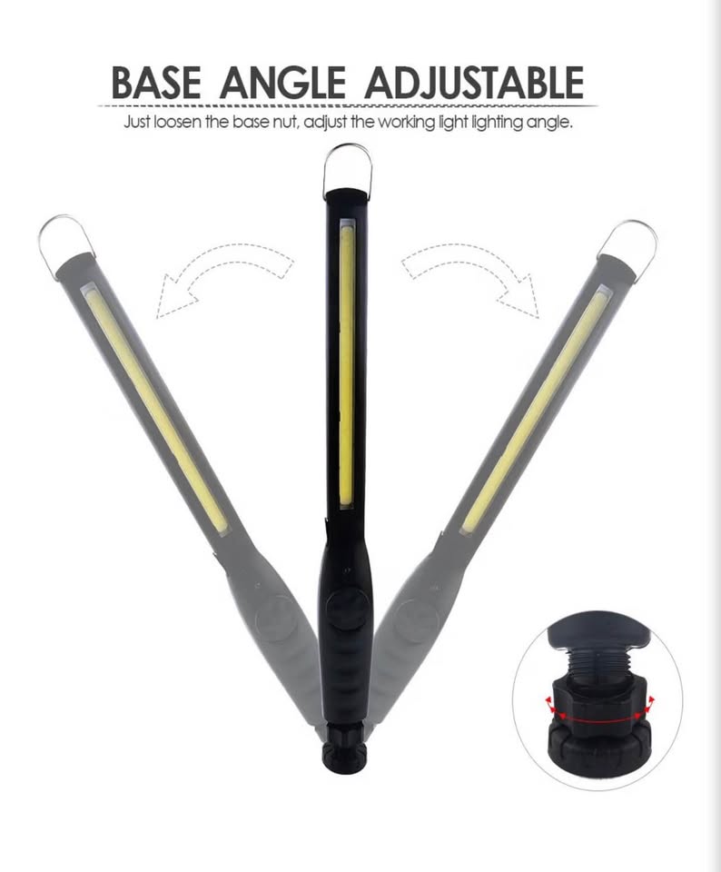 Rechargeable COB LED Work Light 700 Lumens Magnetic Flashlight USB Inspection Li