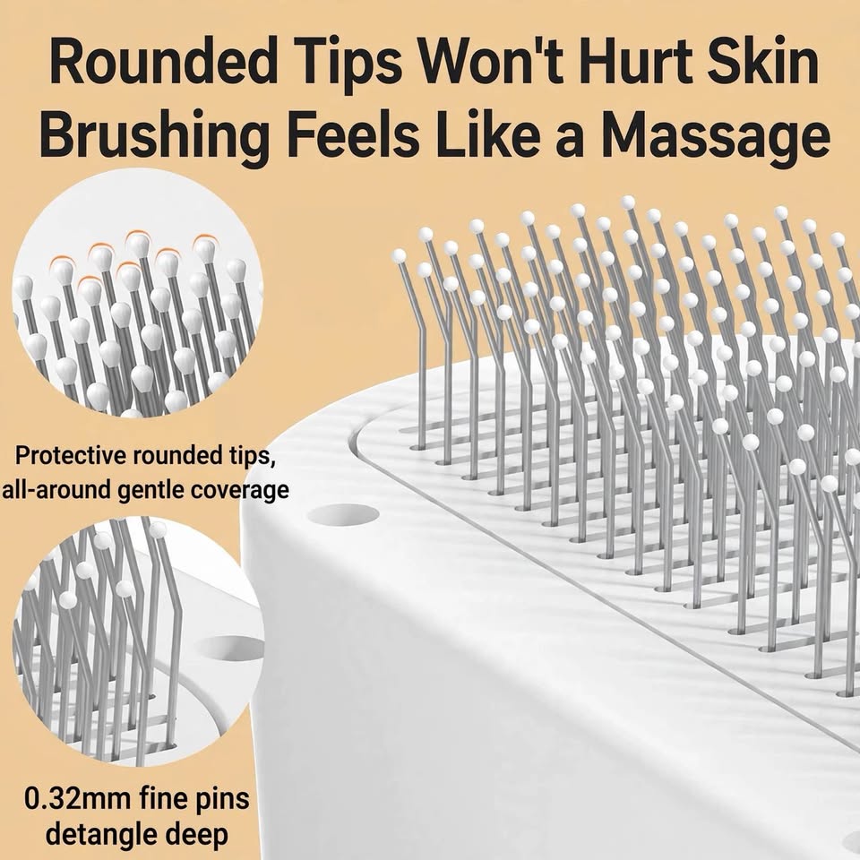 pet spray hair brushing comb
