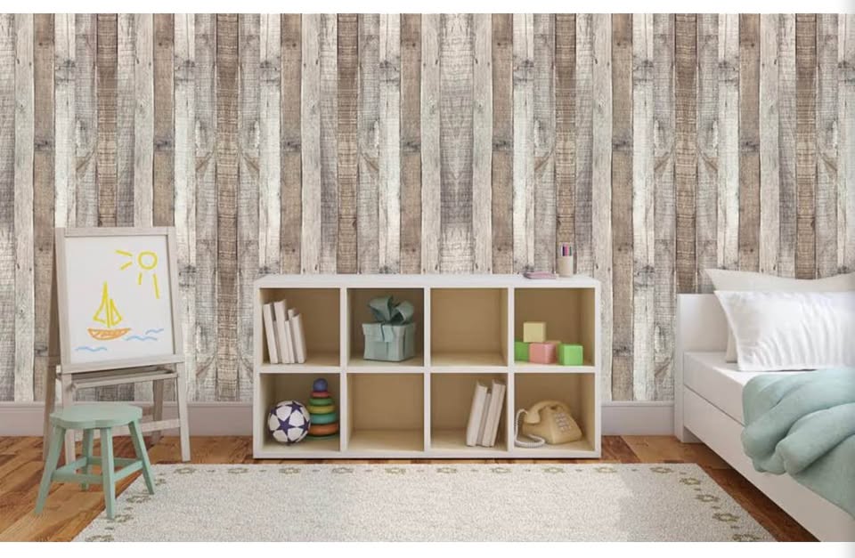 Wood Plank Peel and Stick Wallpaper Roll