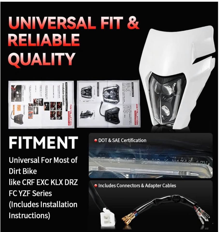 Chang Chenc Universal LED Dirt Bike Headlight