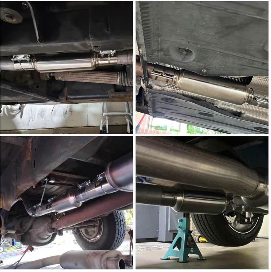 2.5" Inlet/Outlet Stainless Steel Exhaust Resonator