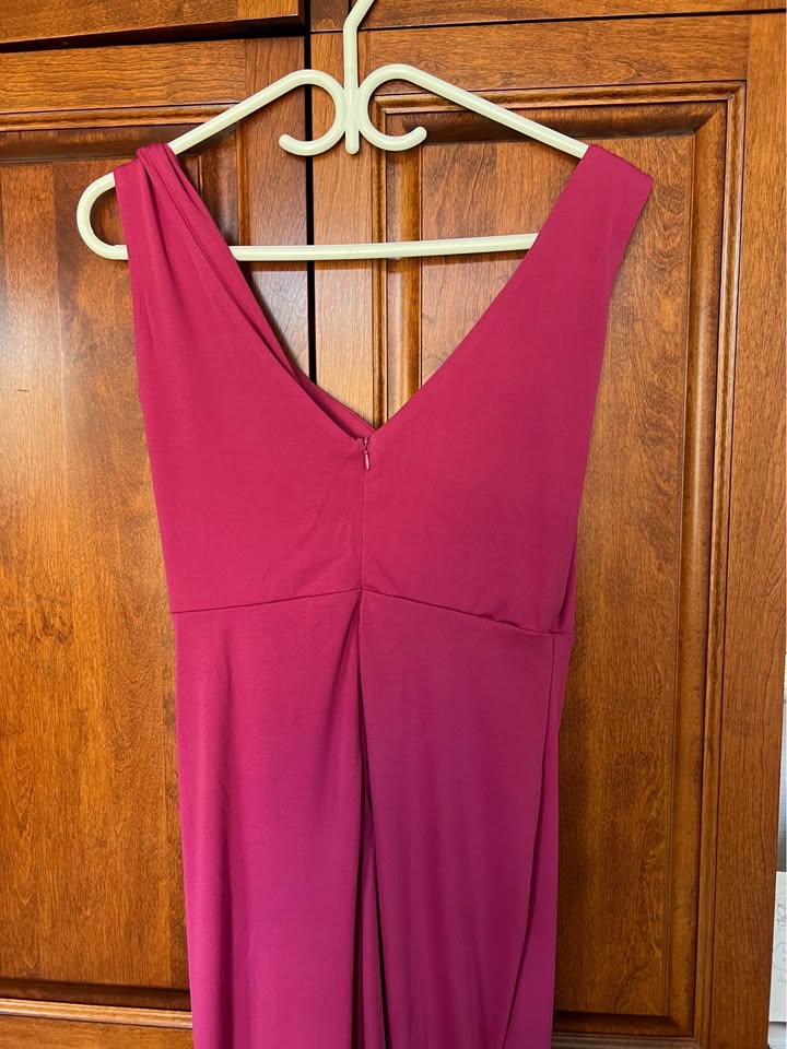 WOOSEA Sleeveless Magenta Maxi Dress Size Medium