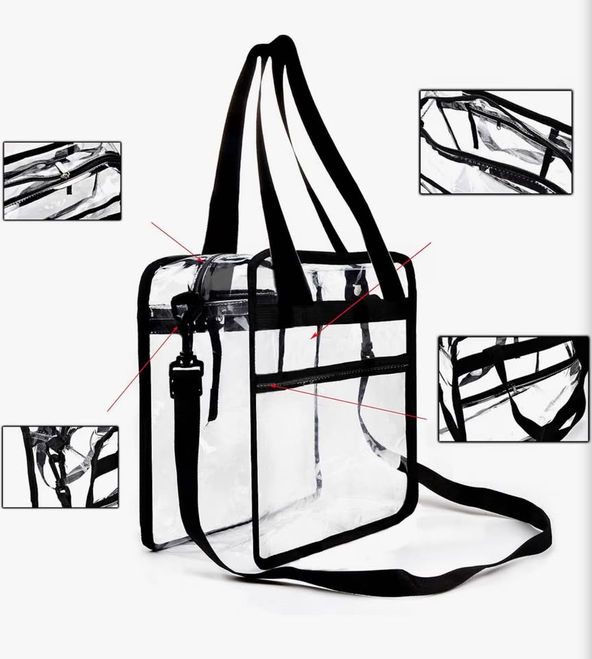 Magicbags Clear Tote Bag with Adjustable Strap